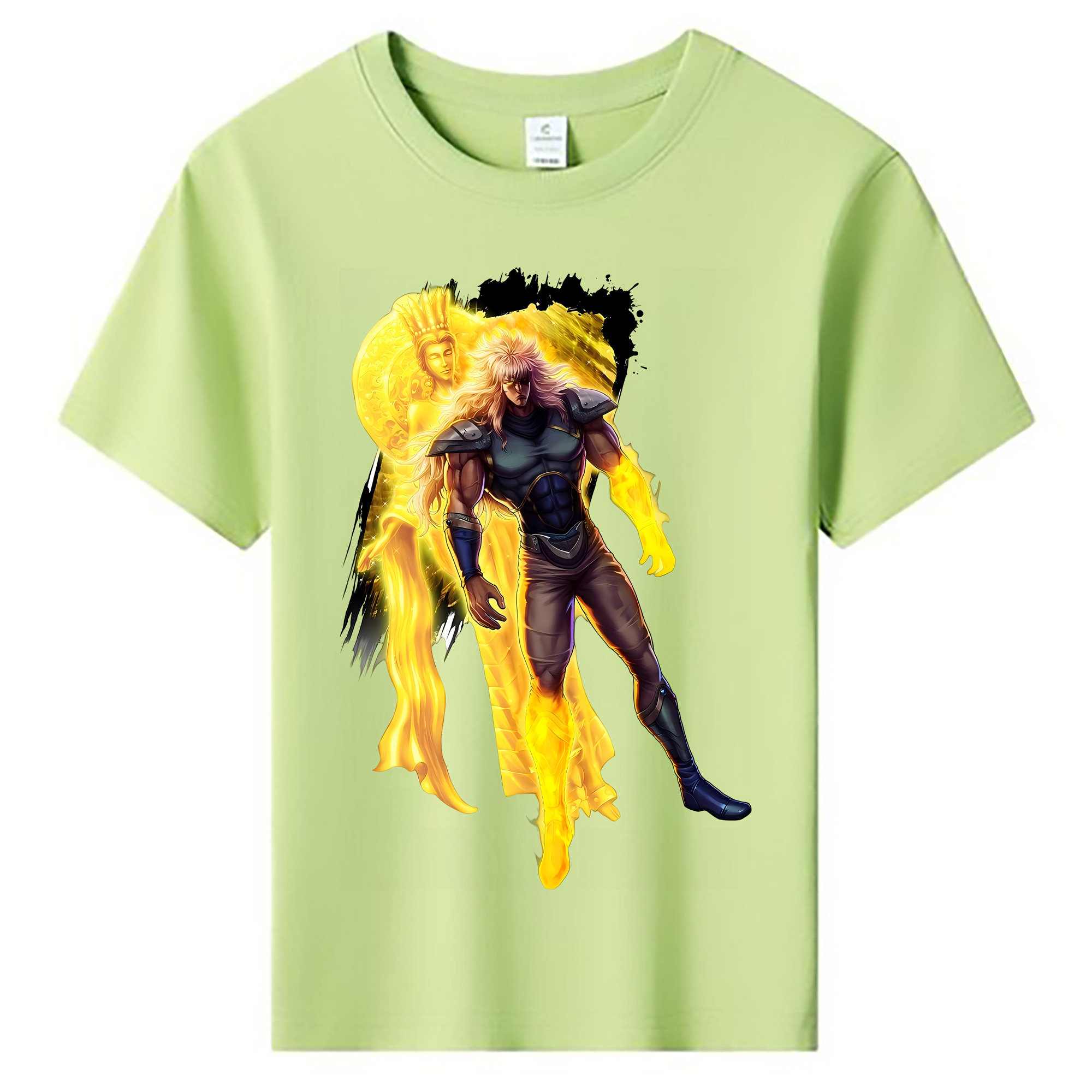 （画像用） 北斗の拳 Fist of the North Star 綿100％キッズTシャツ（フロントプリント）